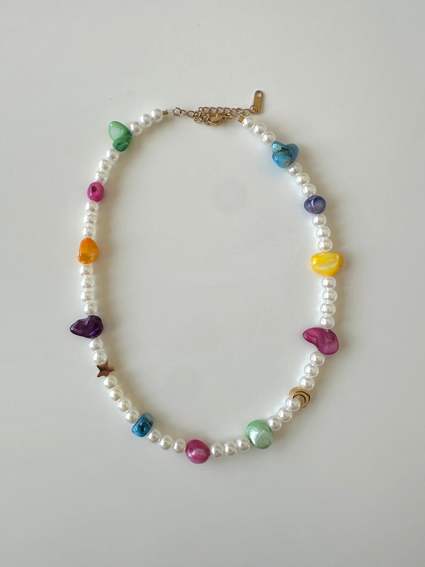 Rainbow Pearl necklace