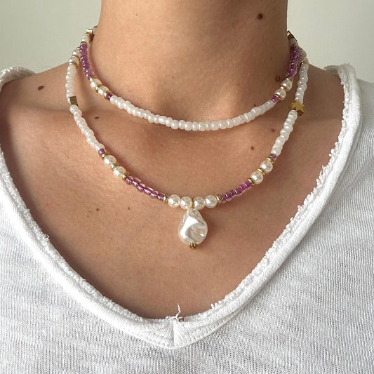 Graceful Lavender Layers necklace