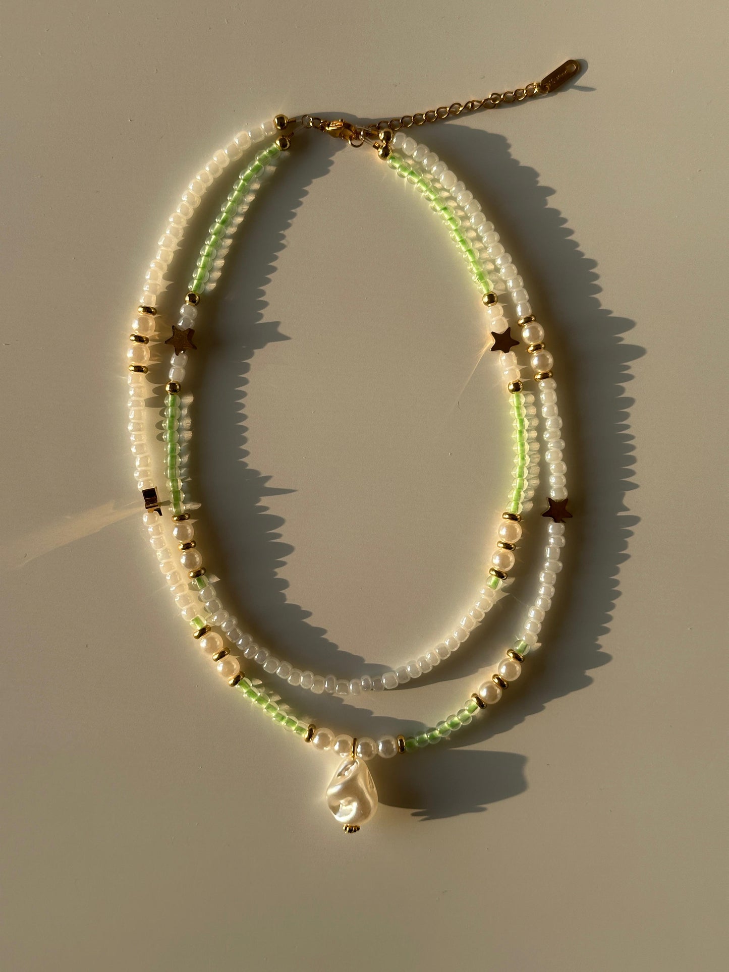 Graceful Green Layers necklace